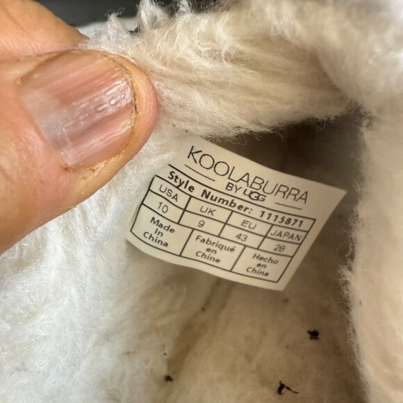 Koolaburra by UGG Men's Suede Slippers - Graisen Size 10 Gray - Picture 5 of 9